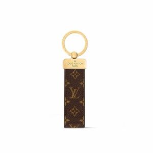 Louis Vuitton Dragonne Monogram Leather Keychain & Bag Charm W Box & Dustbag